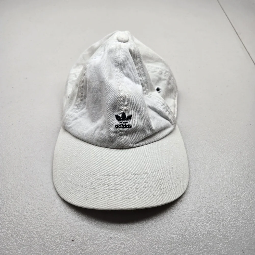 Adidas Women Baseball Cap ONE SIZE White Curved Buckle